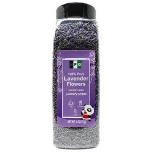 NPG Freeze Dried Lavender Flowers 4 Oz, Culinary Grade Lavender Buds for Tea, Baking, DIY Soap, Candle Making, Potpourri, Natural Fragrance Sachets, All-Natural, Non-Gmo, Gluten-Free Natural Plus Green Inc