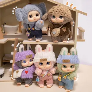 Adorable Plush Blind Box Figure Keychain, Cute Animal Series Collectible Accessory, Perfect Gift for Kids & Fans, Keychain Kawaii