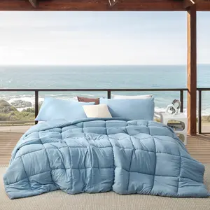 Beachfront Avenue - Coma Inducer Oversized Cooling Comforter Set - Smoke Blue