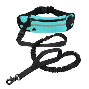 Pet Leash Retractable Handsfree Pet Walking Rope Running Training Waist Pulling Rope Safety Harness Reflective Harness