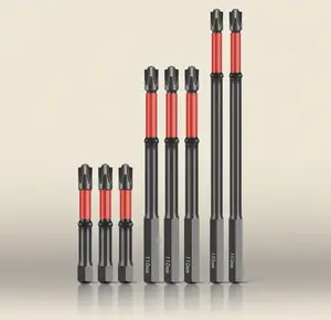 FPH2 lmpact Screwdriver Bit Set for Electricians, S2 Steel 65mm & 110mm, 1/4 Inch Hex Shank Magnetic Cross Slot Screw Driver Drill Bits Used on Circuit Breakers