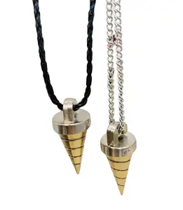 Gurren Lagann Core Drill Necklace Spiral Power Drill Pendant Necklace Anime Inspired Metal Charm Cosplay Accessory Gift