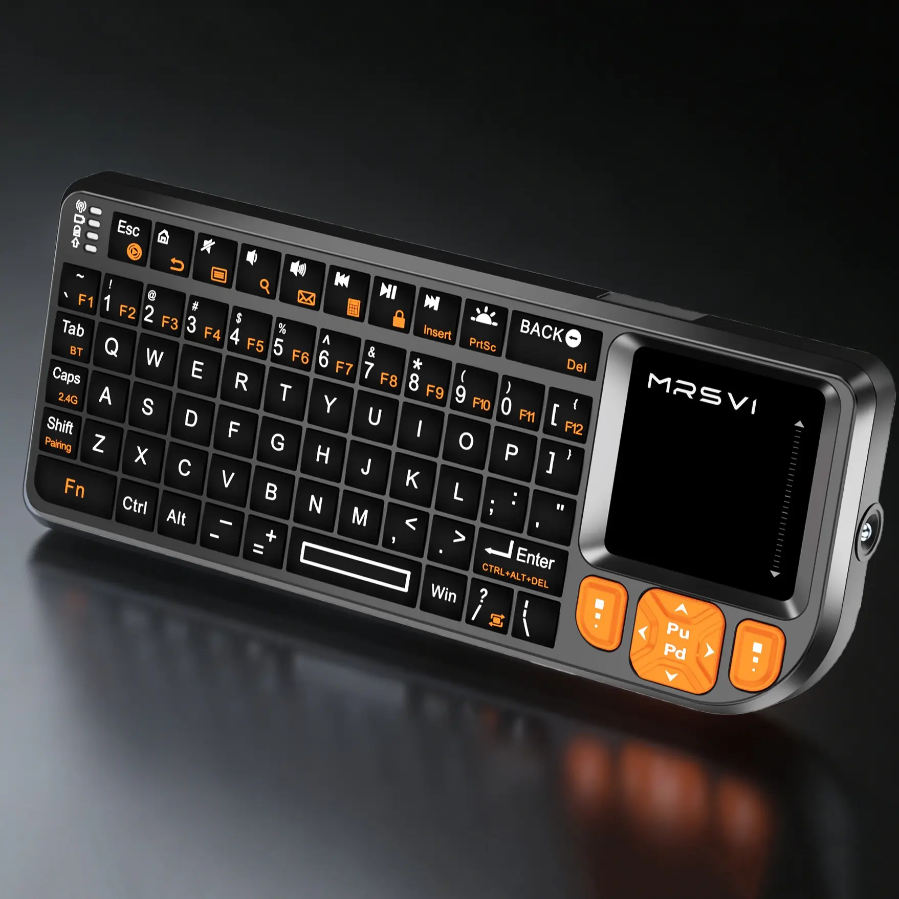Compact Mini Bluetooth-compatible Wireless Keyboard with Touchpad, RGB Backlight for Smart Tvs, MAC, Windows, Tablets & Projectors, Backlit Keyboard