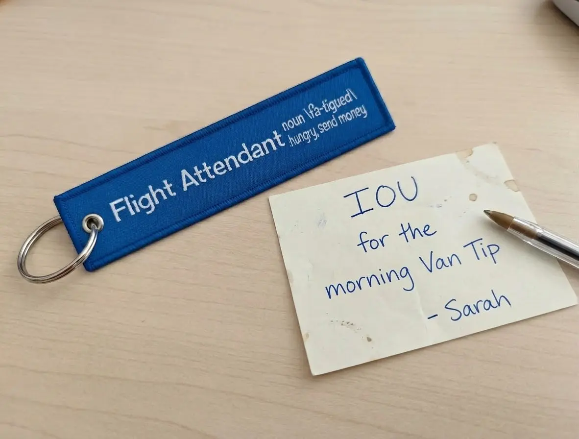 "FLIGHT ATTENDANT" Bag Tag