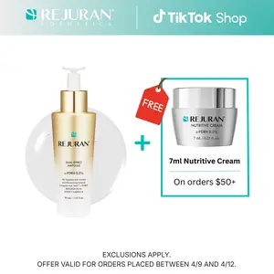 REJURAN Dual Effect Ampoule, DOT DUAL c-PDRN - Rejuvenating Face Serum for Radient Glass Skin, Wrinkle and Fine Line Treatment, Firming, and Deep Hydration, Korean Skincare (1.01 fl oz)