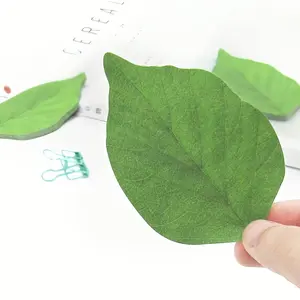 Creative Leaf Shape Sticky Notes, Removable & Detachable, Desktop Organization & Decoration, Perfect for Reminders, Notes, Logs, Office Supplies, Self Adhesive Stickers