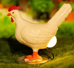 Chicken Design Desktop Decorative Light, 1 Count Cute Resin Animal Design Desktop Decorative Light, Creative Desktop Light for Home Office Decor