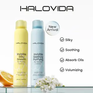 Halovida Instant Fresh Volume Boost Hair Dry Shampoo 5.07 FL.OZ. Refresh Hair and Absorb Oil Between Washes, Purifies scalp,Gentle,Balances oil,Long- lasting fresh volume,Locks in moisture,Boosts shine,Black Friday & Cyber Monday Campaign