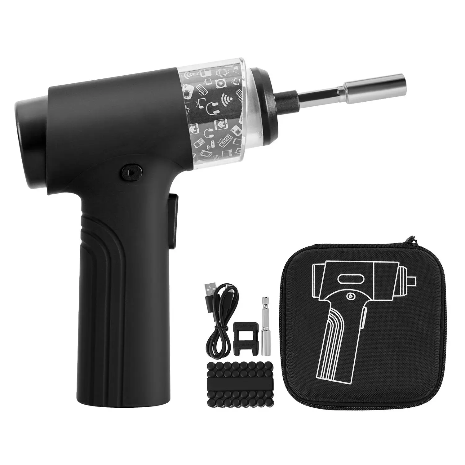 Cordless Electric Screwdriver Set for Car Repair - 0.5-5 N.m Torque (7 Settings), 2500mAh Rechargeable Battery, 32 PCS 1/4 in Bits, Digital Display, LED Light, Type-C Fast Charging, Ergonomic, Durable Smooth Operation, Ideal for Fathers, Friends