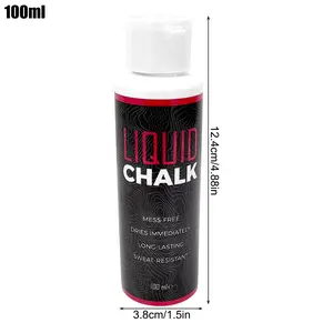 Liquid Chalk 100ml Sports Magnesium Powder for Weight Lifting & Climbing - Anti-Slip Grip Enhancer - Quick-Drying & Mess-Free - Safe & Eco-Friendly - Perfect for Gym & Rock Climbing