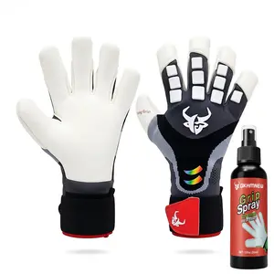 Goalkeeper Gloves for Adult Youth, Breathable Professional Soccer Goalie Gloves with 4+3mm Sticky Latex Palm, Guantes De Portero for Training