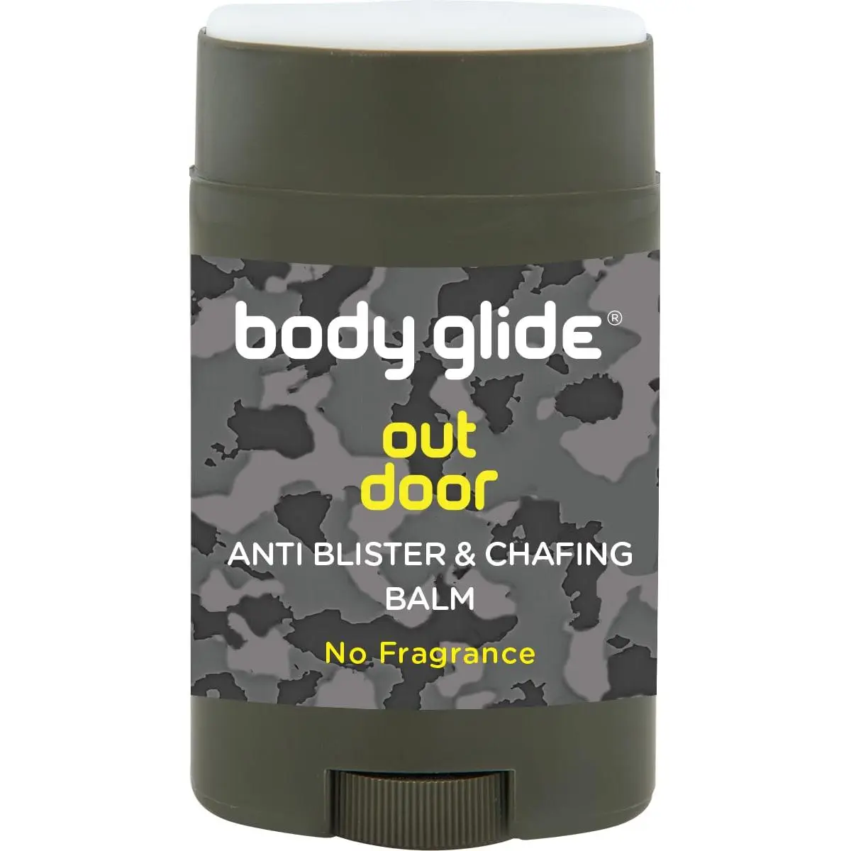 Body Glide Outdoor Anti Chafe Balm 1.5oz: Fragrance free anti chafing stick trusted in basic training, endurance sports & everyday life. Use on neck, shoulders, chest, butt, groin, thighs & f3et