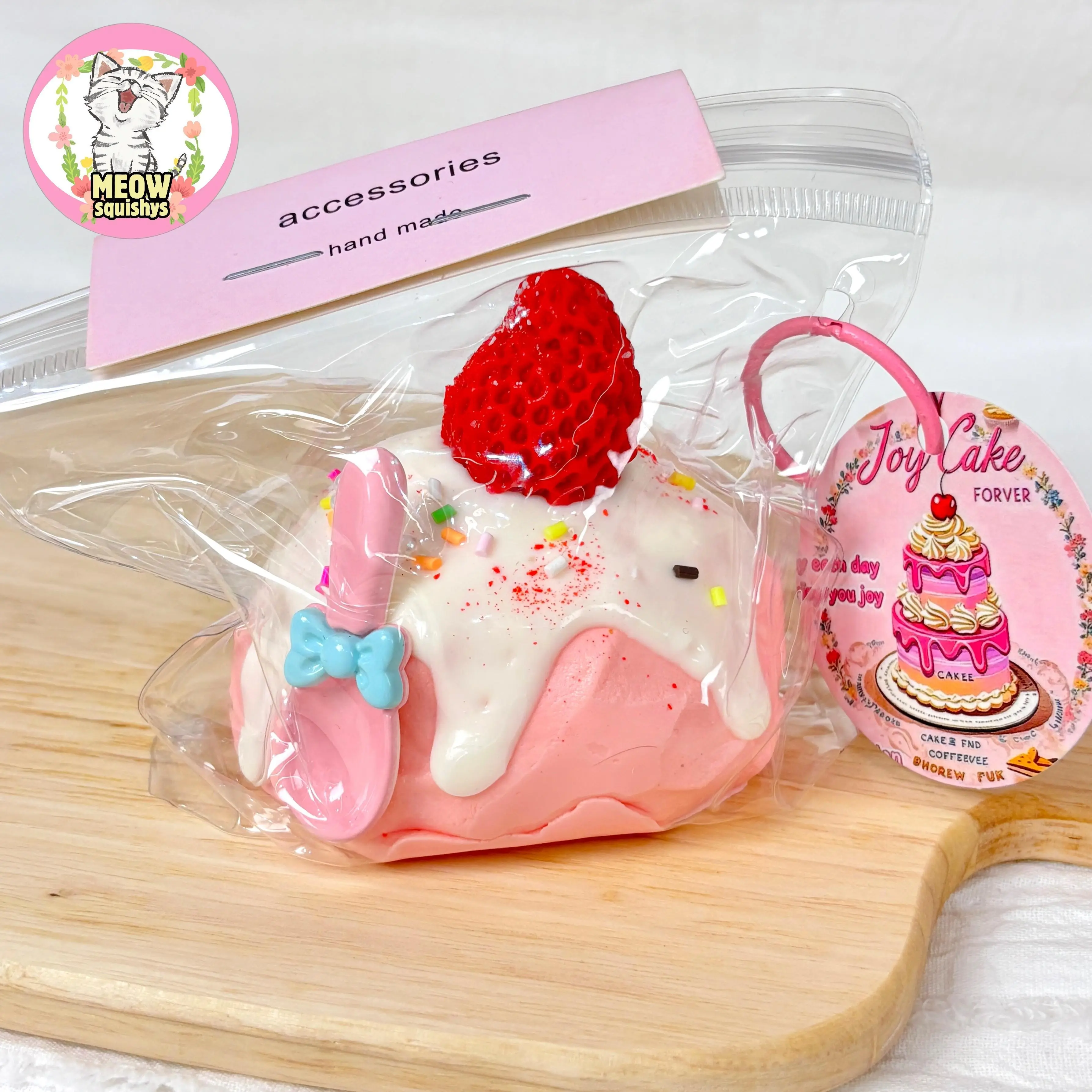 Strawberry Puff Squeeze Toy Strawberry Puff Squeeze Toy
