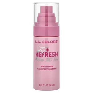 L.A. Colors Set + Refresh, Makeup Setting Spray, CSS338 Matte, 2.03 fl oz (60 ml)