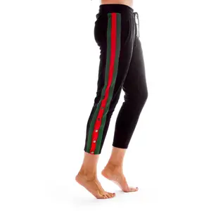 Fleece-Lined Tuxedo Track Pants