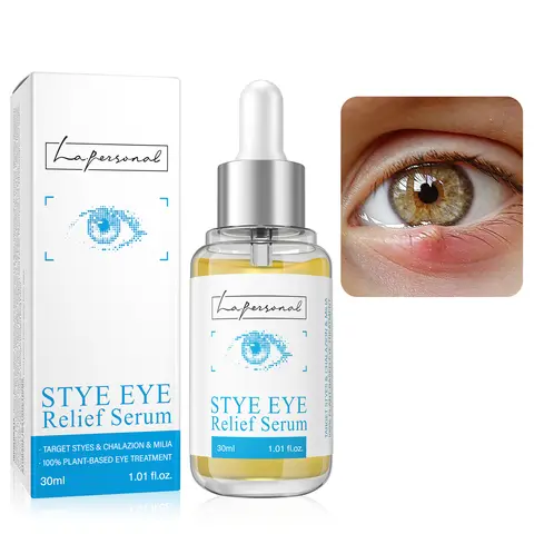 LA.PERSONAL Avocado Oil Eye Relief Serum - Dropper Applicator, Fragrance-Free, Alcohol-Free, Gentle Cleansing Liquid for Adults' Eyelids, Chalazion Remover, Blepharitis, Sensitive Skin - 30ml(1.01 fl oz) Single Item