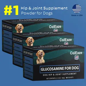 Dog Joint Support Powder – Glucosamine Supplement for Hip & Mobility, Relieve Stiffness, Suitable for All Breeds & Ages
