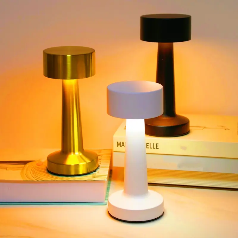 Modern Minimalist LED Night Light, Touch Control Dimmable, USB Rechargeable, Perfect Christmas Gift, Office Decoration, LED Nightlight