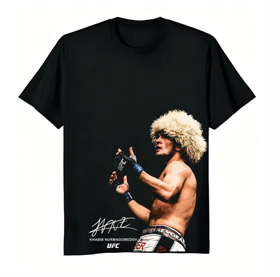 Khabib Nurmagomedov UFC Graphic Tee | 100% Cotton Unisex T-Shirt
