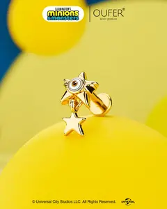 MINIONS × OUFER Star Dangle Helix Stud