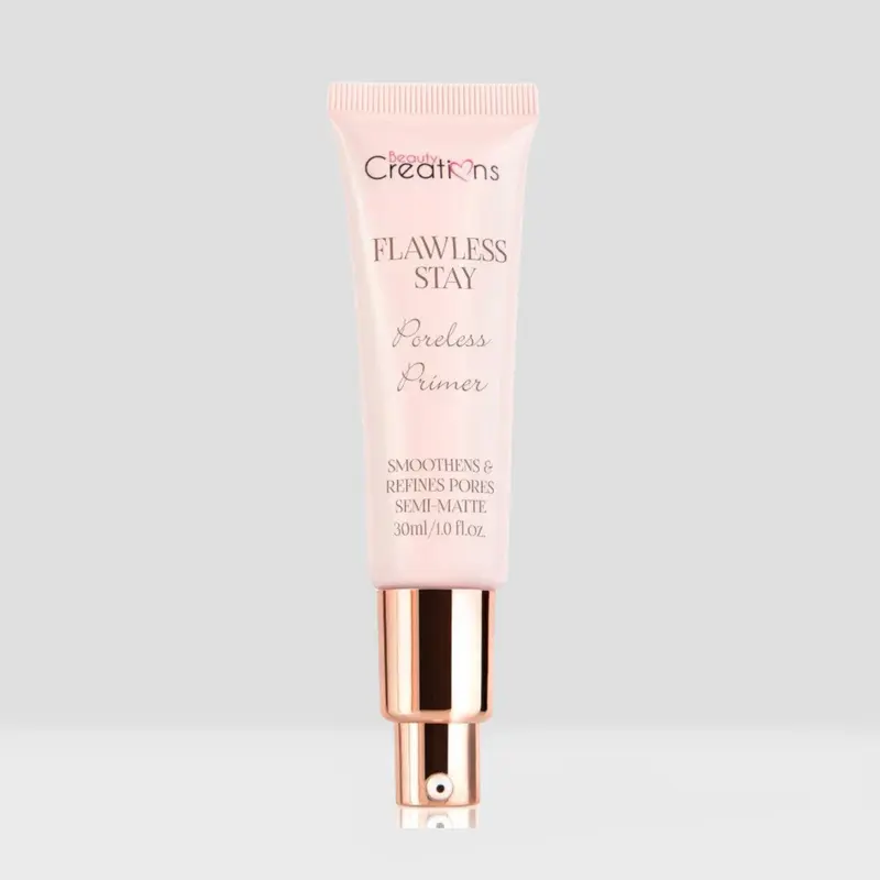 Beauty Creations Flawless Stay Pore Minimising Blurring Makeup Primer - Oil Control, Lightweight Daily Primer, Smoothing Flawless Base, Suitable for All Skin Types (Single Item)