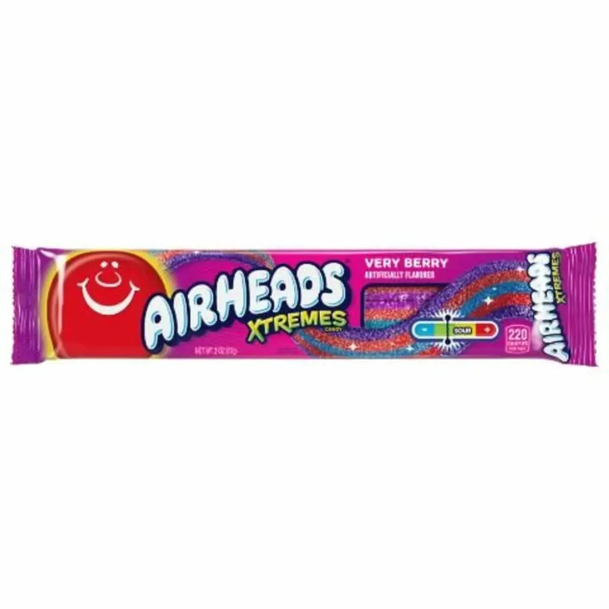 Airheads Extremes 18 Ct 2 Oz Very Berry Special Edition Flavor Tray