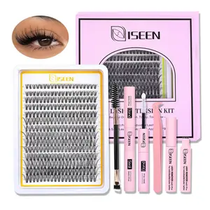 Eyelash Extension Kit, 280pcs Individual False Eyelashes with Eyelash Bond Glue & Tweezers & Brush, Professional Eye Makeup Tool for Women, Cosmetic Lash Extensions, Eyelash Glue Remover
