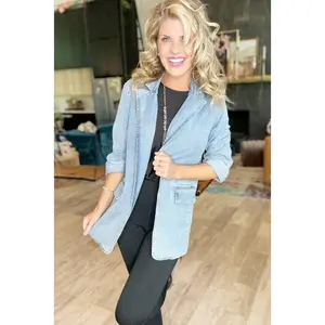 Brittany Humble’s Denim Stretch Blazer