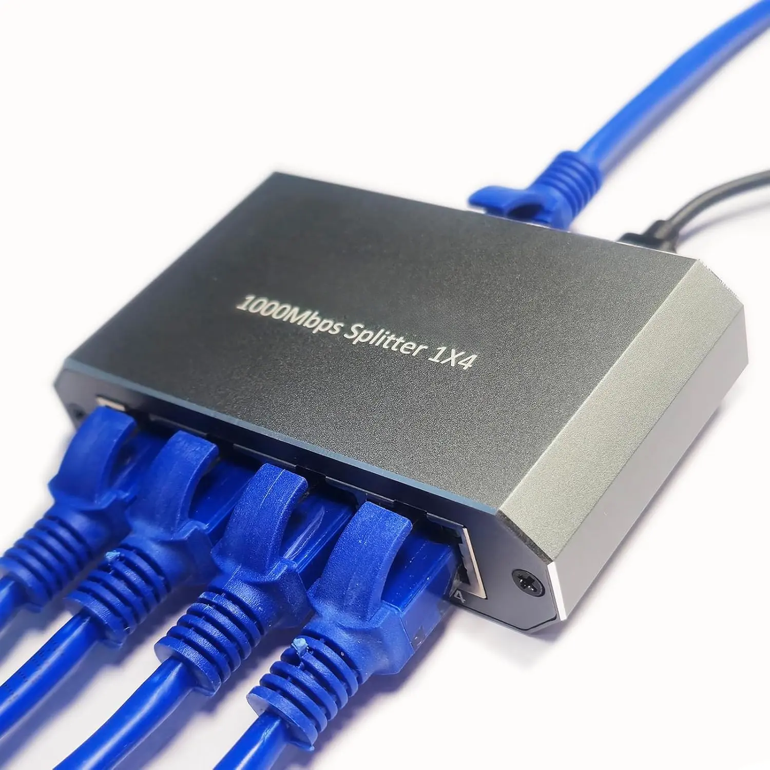 Ethernet Splitter, ethernet hub 4 Port gigabit,Ethernet Splitter 1 to 4,Network hub,Internet  4 Port,  (4 Devices Working simultaneously with Gigabit Network)