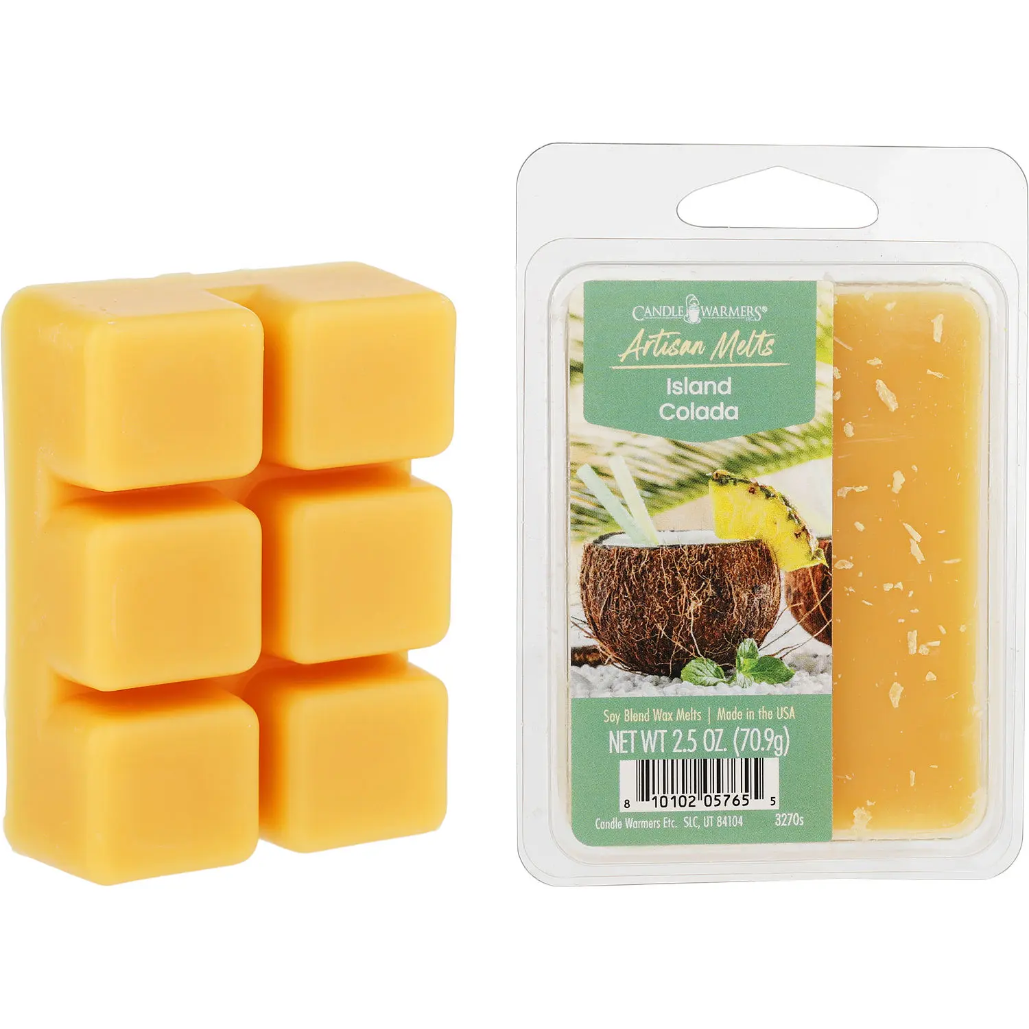 Candle Warmers Island Colada By Candle Warmers Soy Blend Wax Melts (Artisan Collection) For Unisex