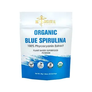 Organic Blue Spirulina Powder for Vegan Nutrients and Color - High Quality Health Food - Dietary, Healthcare