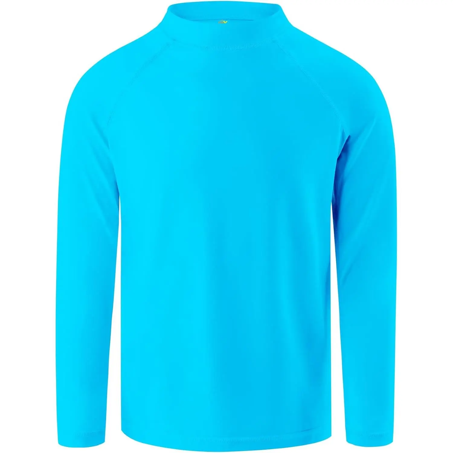 Boys' Long Sleeve Rash Guard Swim Shirt, Solid Nylon UPF 50+ Sun Protection Top for Toddlers & Kids, Quick-Dry & Adventure-Ready, Sizes 2T-4T, Boys Swimwear, 3T, Grows With Age, Chlorine Protection Rash Guard Swimsuits, Multi-Sized Rash Guard Swimsuits