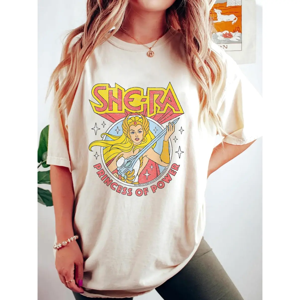 She-Ra Princess Of Power T-Shirt, Masters Of The Universe T-Shirt, Cartoon Shirt Soft Cotton Unisex Tee