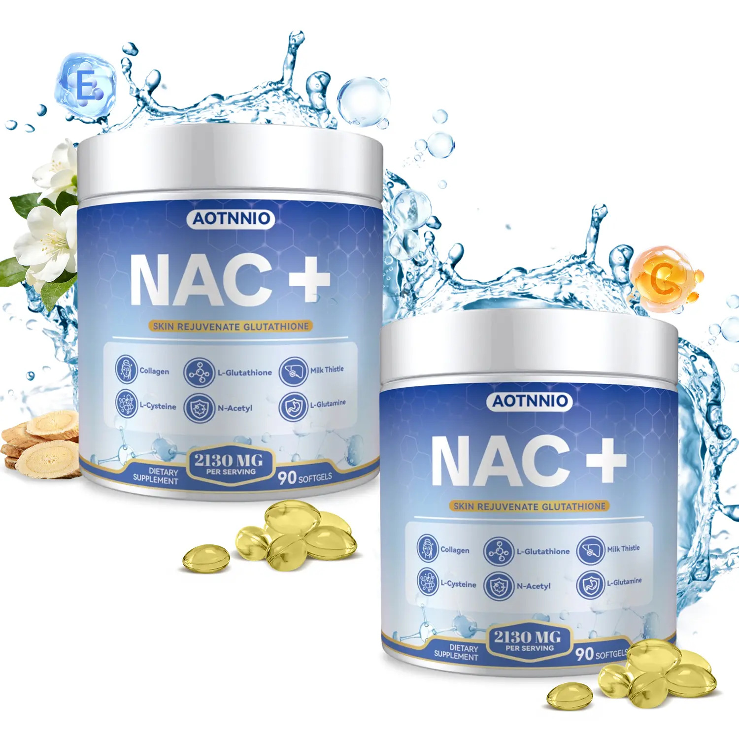 Liver Support Supplement with N-Acetyl L-Cysteine (NAC), Milk Thistle-90 Capsules