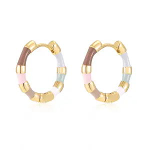 【Flash Sale】Milan Chiva 14K Gold Plated Small Huggie Dangle Earrings Hypoallergenic for Women Lightweight Trendy Heart Dainty Jewelry Nickel-Free Comfortable Wear