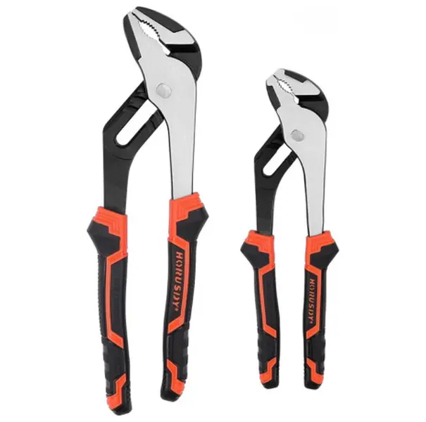 8" & 10" Tongue and Groove Pliers – Straight Jaw Adjustable Pliers for Plumbing & Pipe Work