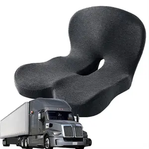 Ergonomic Memory Foam Car Seat Cushion, Thick Comfortable Pad for Long-Distance Driving, Suitable for Cars Trucks Suvs and Office Chairs, Truck Seats