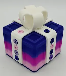 Cube Extremely Annoying Gift Box - Multiple Color Combinations - 4x4x3" with 20 bolts
