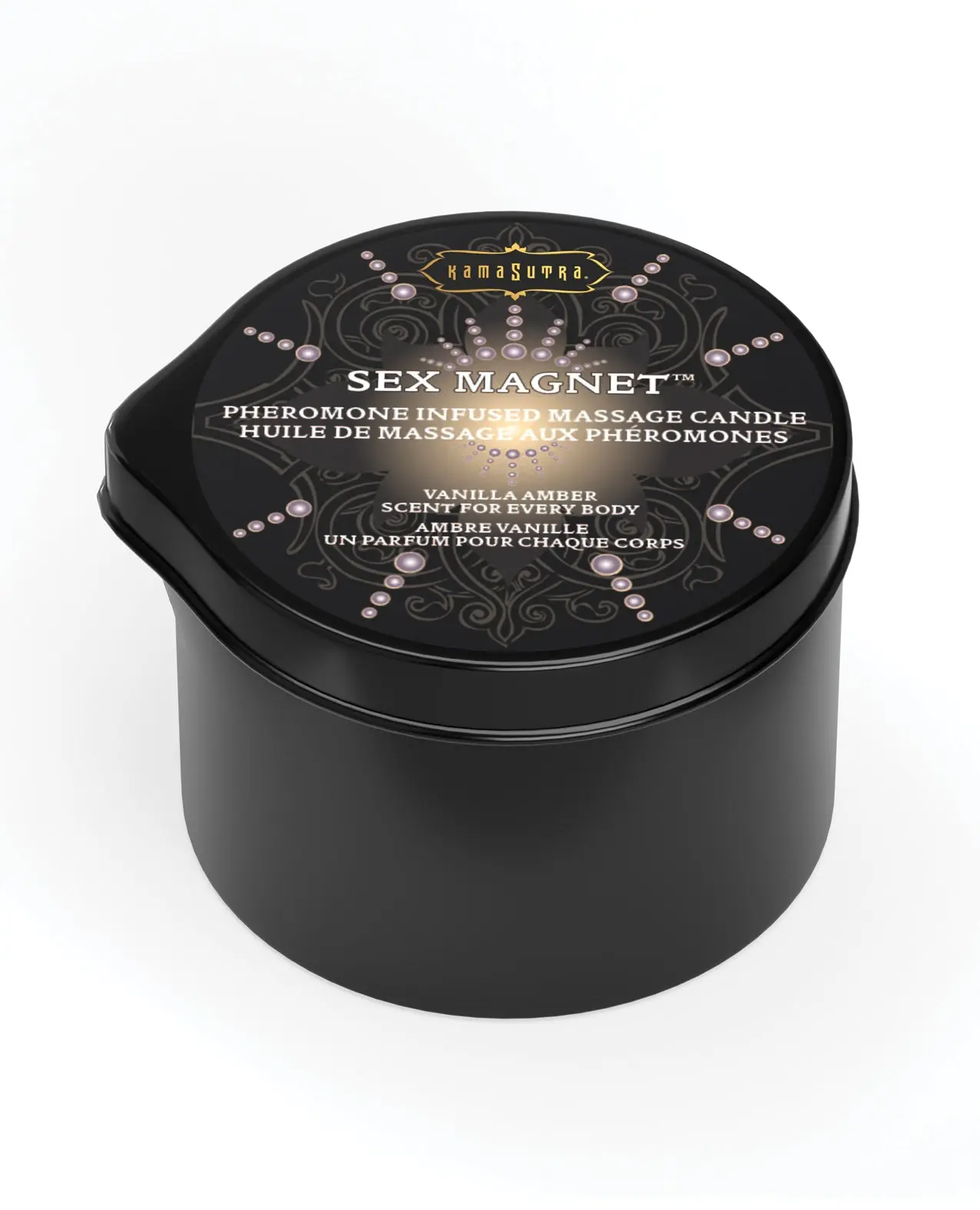 Kama Sutra Sex Magnet Candle w/Pour Spout - Vanilla Amber-2 oz