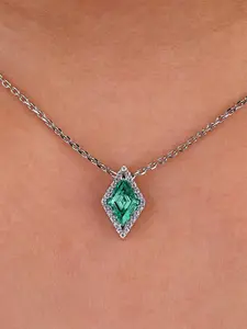 1 PC Classical Cubic Zirconia Necklace Pendant For Women Valentine's Day Gift Wedding Jewelry Exquisite Jewelry Gift