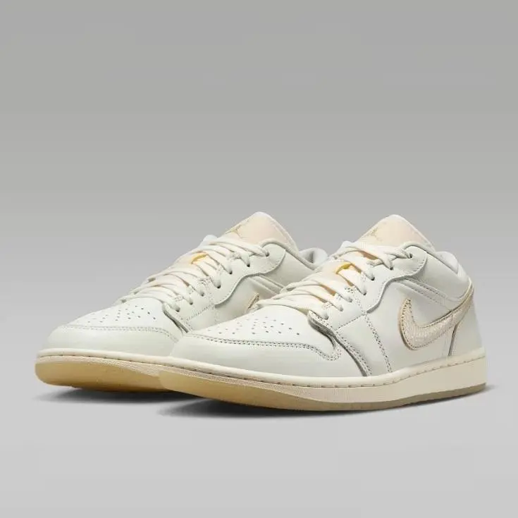 Jordan 1 Low SE Metallic Team Gold (Women's) HV5157-100 New Sneaker Athletic