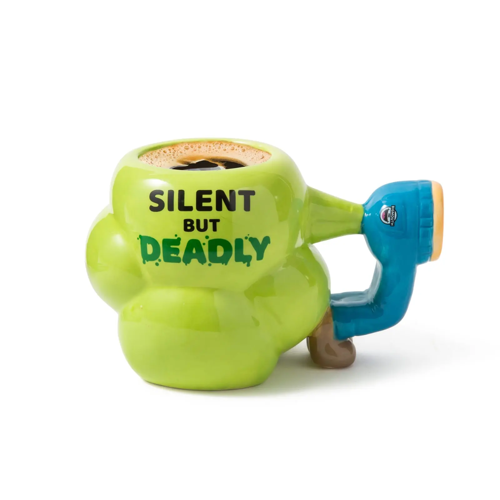 BigMouth Fart Mug — 22 oz Funny Coffee Mug with Silent but Deadly Joke Design, Novelty Coffee Cup, Gag Gift for Dad, Hilarious White Elephant Gift for Coworkers