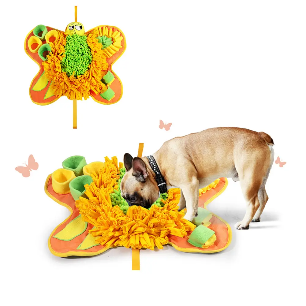 NPET Pu Dog Snuffle Mat, 20"x16" Feeding Mat for Engagement & Training, Encourages Natural Foraging Skills via Interactive Sniffing Game