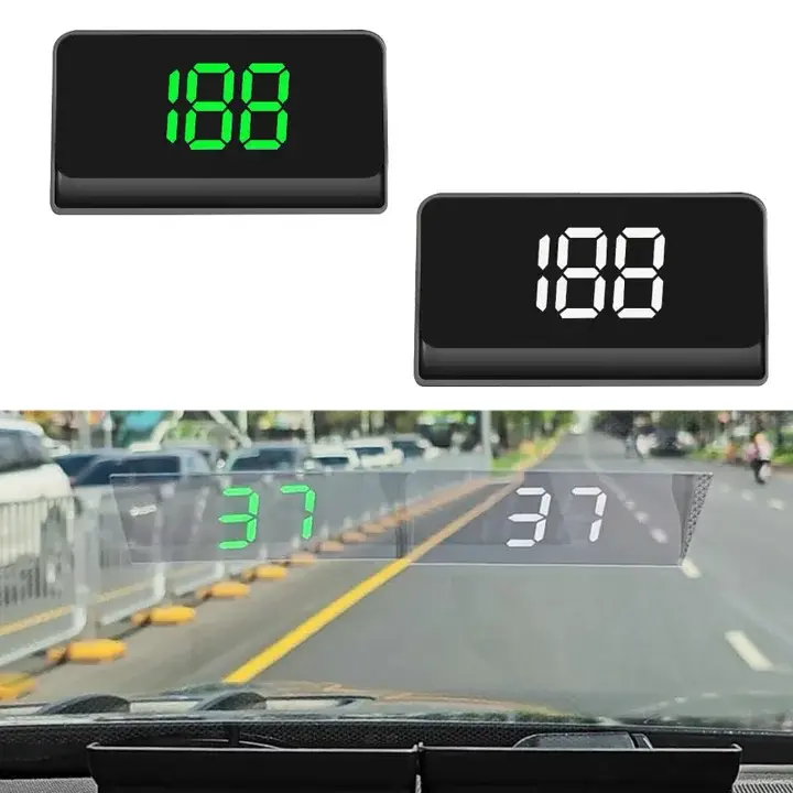 Digital GPS Speedometer for Car, Universal Car Head Up Display (HUD) with HD Large Font, Smart Odometer (MPH) for Cars, Trucks, Motorcycles, USB Type-C Cable Plug and Play, Durable Car Accessories
