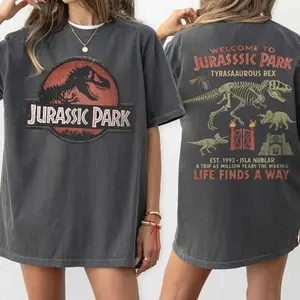Vintage Jurassic Park Shirt, 90s Dino T-Shirt, Jurassic World Logo Tee, Comfort Colors Graphic Shirt, Disneyland Adventure, Retro Movie Tee H1R FD4