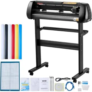 VEVOR Vinyl Cutter Plotter Machine, 53 Signmaster Software Sign Making Machine, 1350mm Paper Feed Vinyl Cutter Plotter with Stand (53 1350mm)VEVOR Super Brand Day