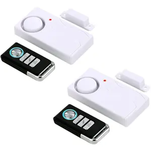 Wireless Door Alarms When Opened with Remote, Door Security Sensor, Pool Alarm for Kids Safety, Sliding (2 Pack)