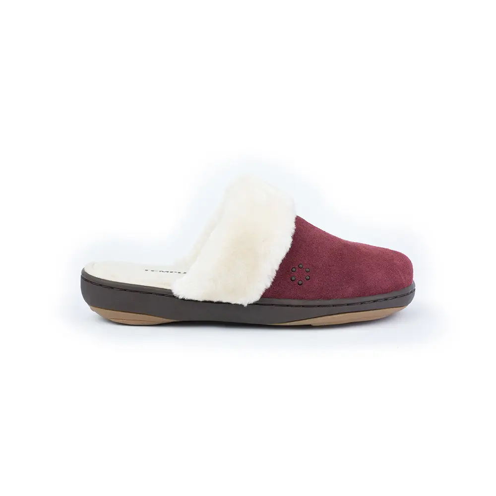Tempur-Pedic Womens Kensley Scuff Casual Slippers Casual - Red