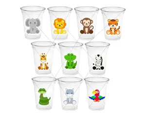 SAFARI PARTY CUPS  - Safari Birthday Cups Safari Birthday Safari Party Safari Decorations Safari Baby Shower Safari Favors Jungle Party Cups