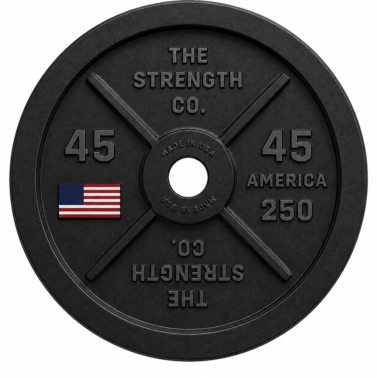 America 250 45LB Olympic Iron Barbell Plate - Pair